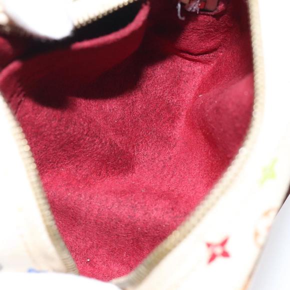 LOUIS VUITTON Monogram Multicolor Trousse Wapity Pouch White M58033 Auth MX041V - Picture 11 of 16